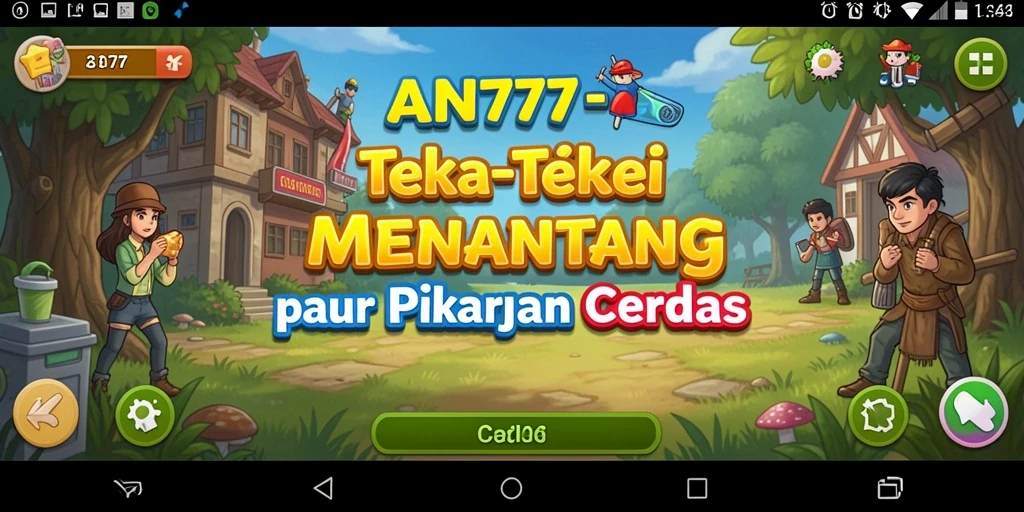 Tampilan gameplay AN777 dengan teka-teki yang menantang dan menarik.