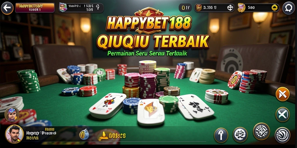 Tampilan seru saat bermain QiuQiu di HAPPYBET188.