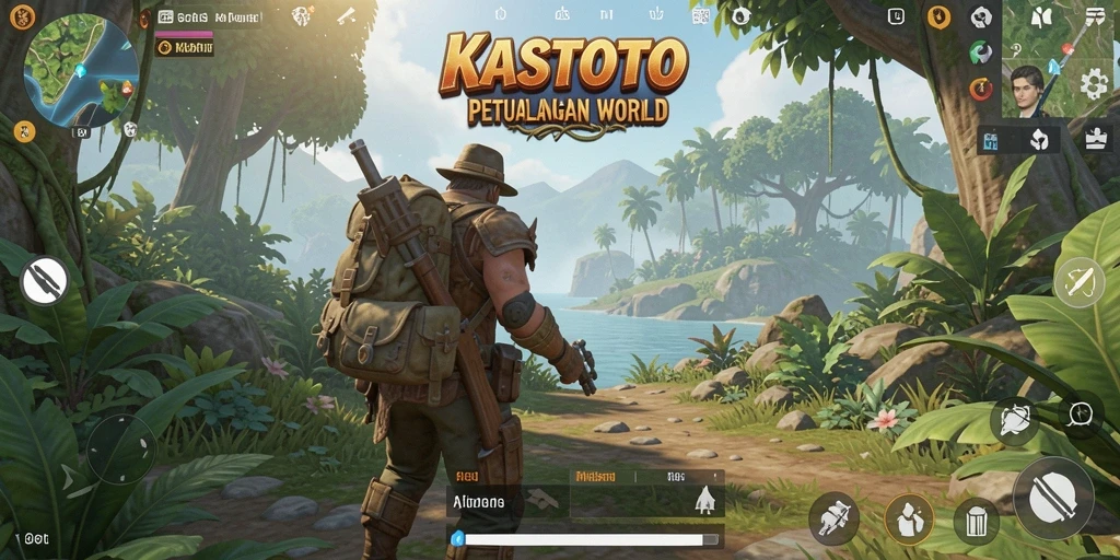 Tampilan gameplay yang mendebarkan di dunia Open World KASTOTO.