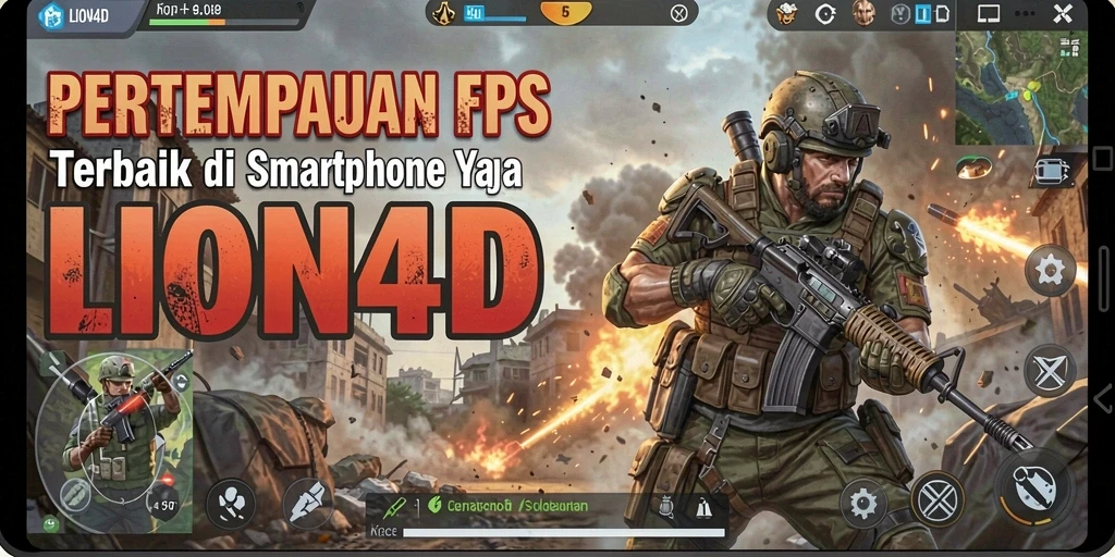 Tangkapan layar gameplay LION4D menampilkan pertempuran yang intens dan mendebarkan.