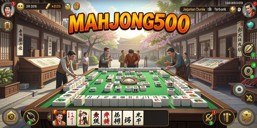 Gameplay seru di dunia terbuka MAHJONG500.