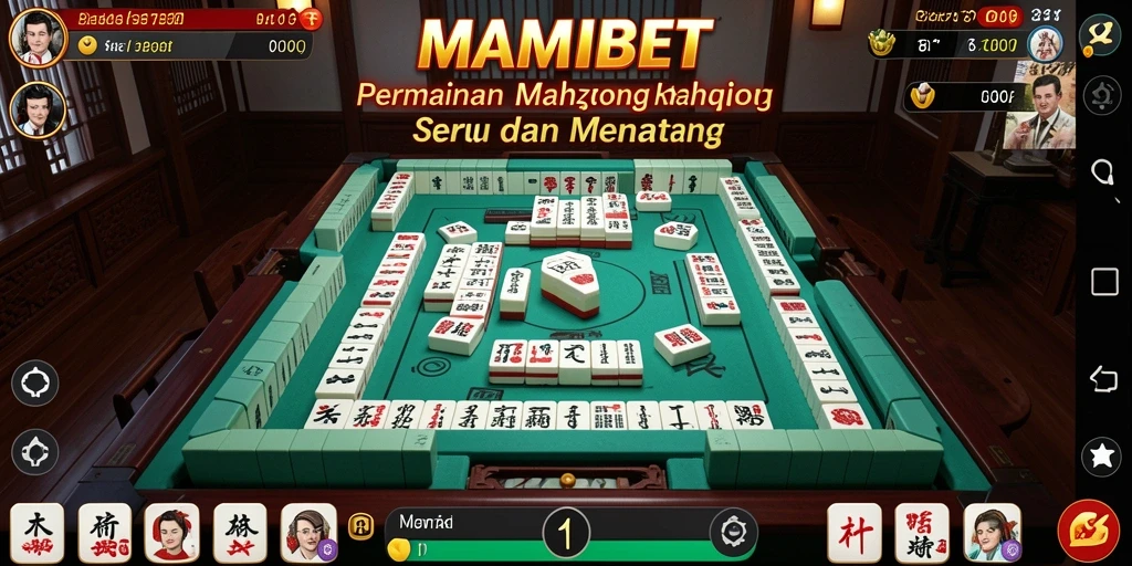 Tampilan gameplay MAMIBET yang memukau dengan desain Mahjong.