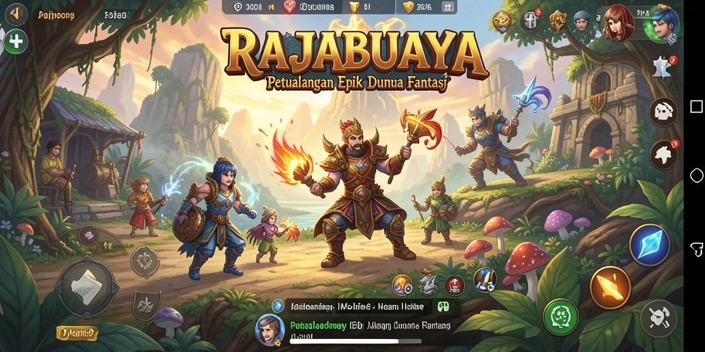 Tampilan gameplay RAJABUAYA yang memukau dan imersif.