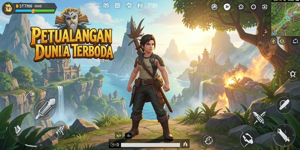 Screenshot menampilkan aksi seru dalam dunia Open World ST789.