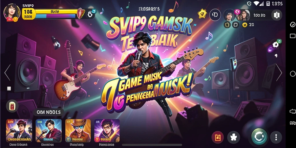 Tangkapan layar gameplay SVIP9 menampilkan pengalaman karaoke yang seru.